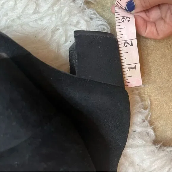 Gianni Bini Stretch Knee High Black fall & winter suede style Boots 6.5 - Picture 12 of 16